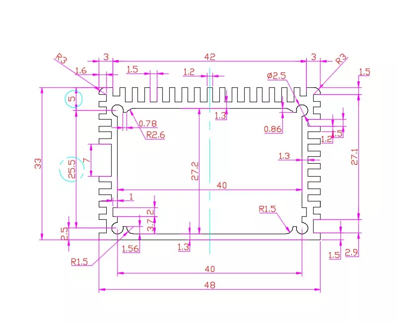 48×33mm Aluminum Communication Device Enclosure